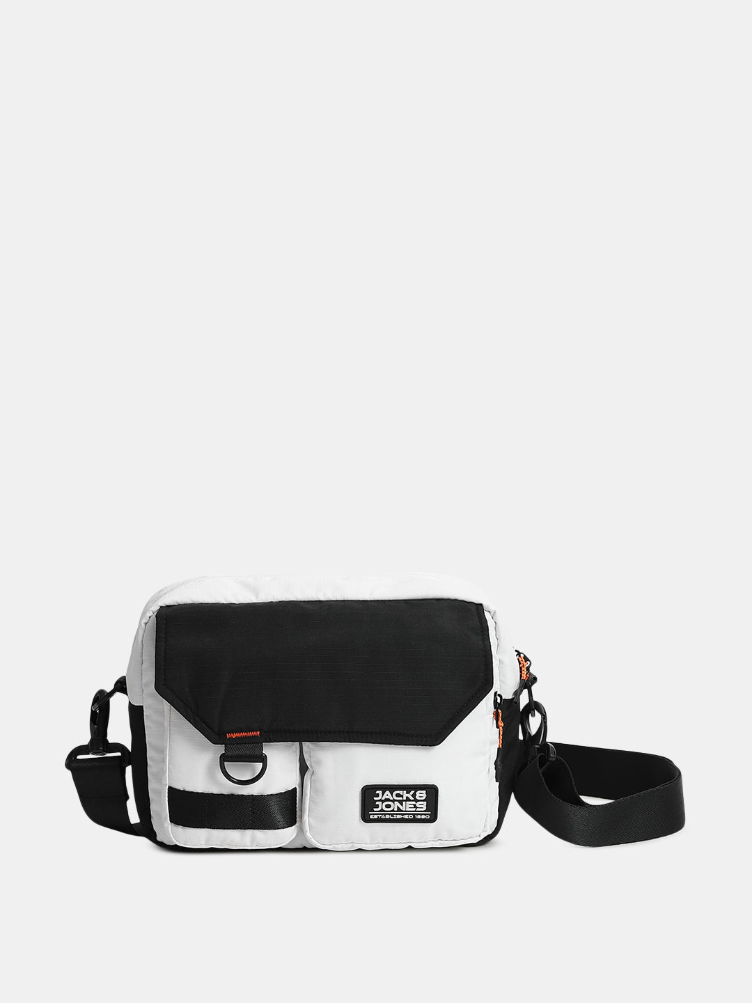 Black Colourblocked Sling Bag - Free Size