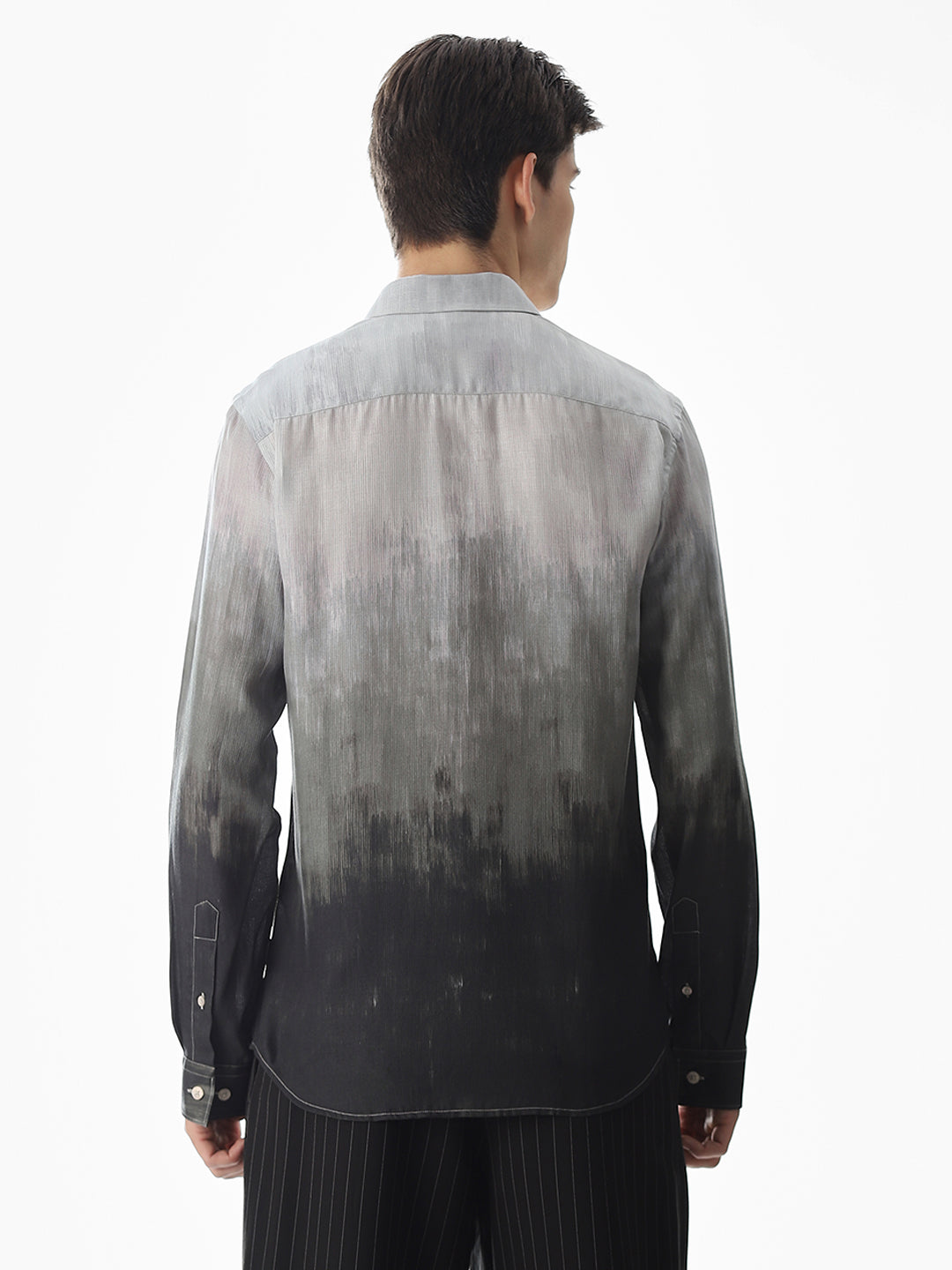 Ombre Tencel Blend Shirt