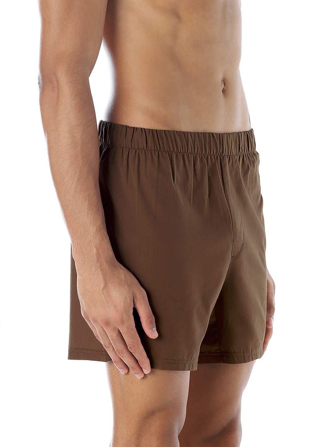 Brown Cotton Boxers