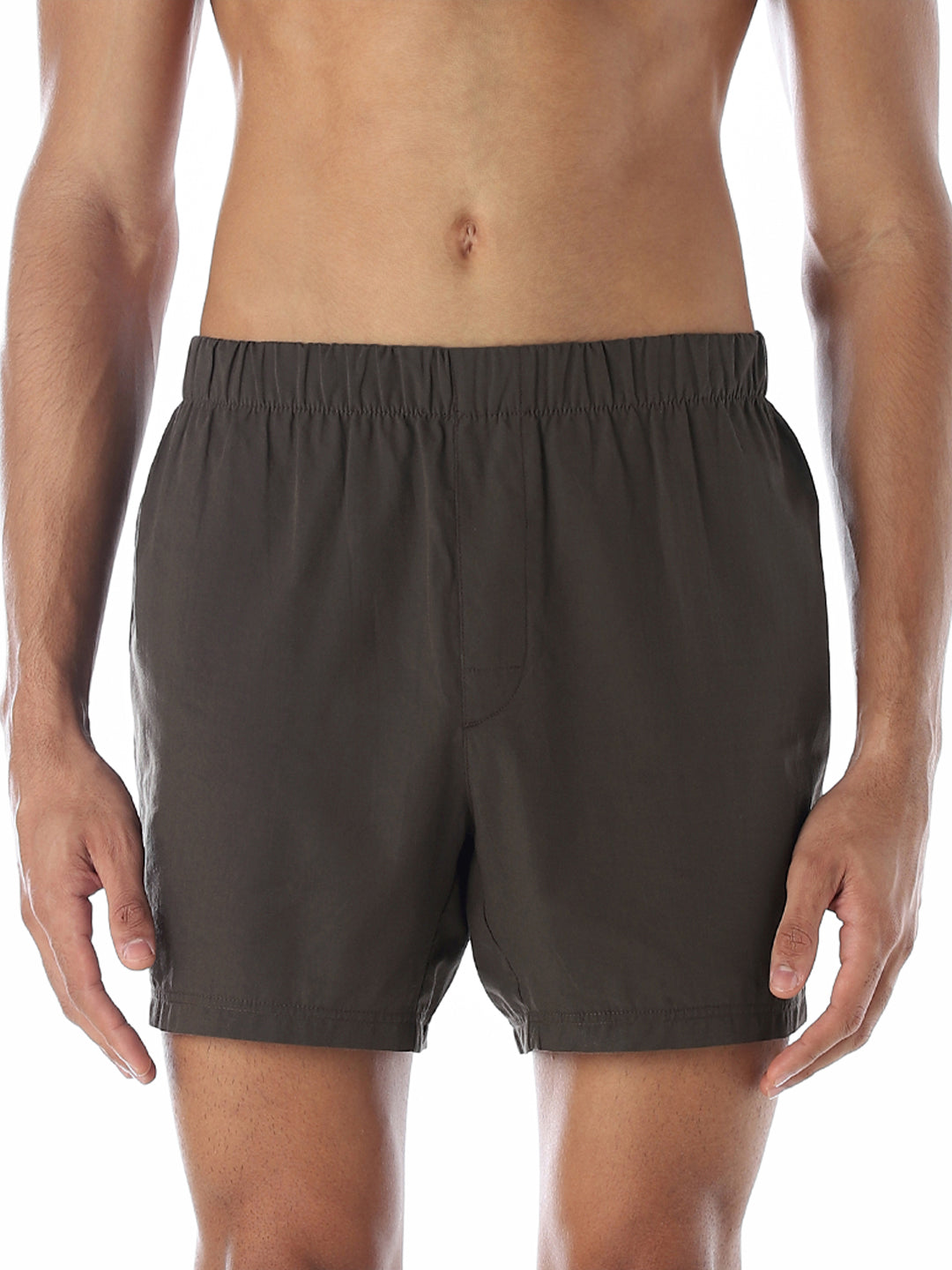 Chocolate Brown Cotton Boxers - S