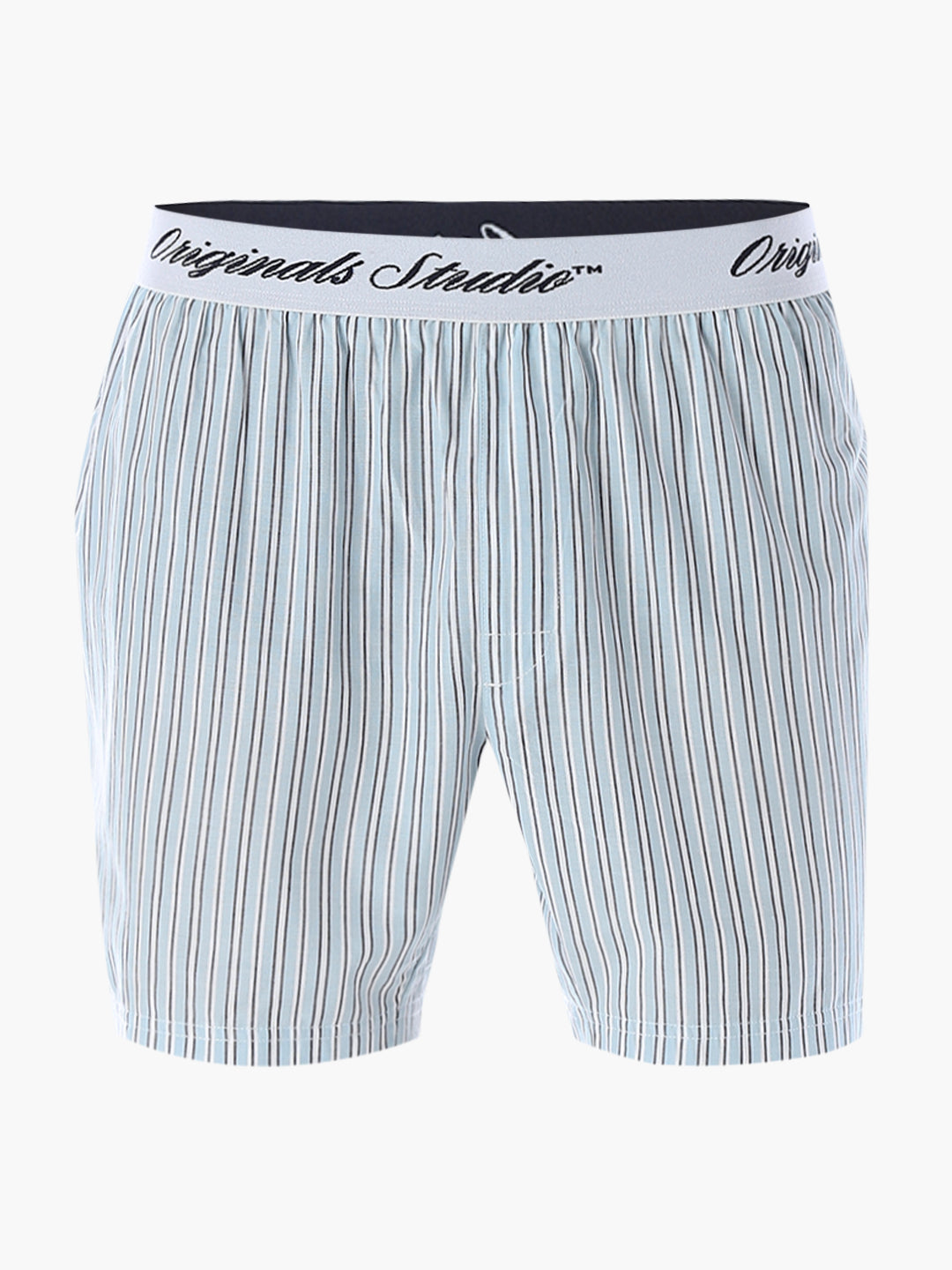Light Blue Striped Boxers