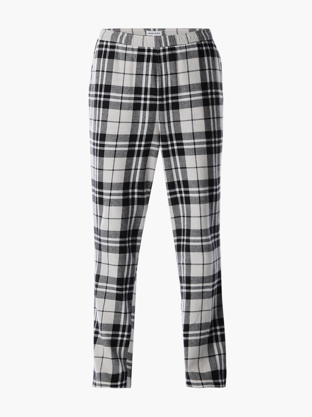 Check Cotton Pyjamas - Cream