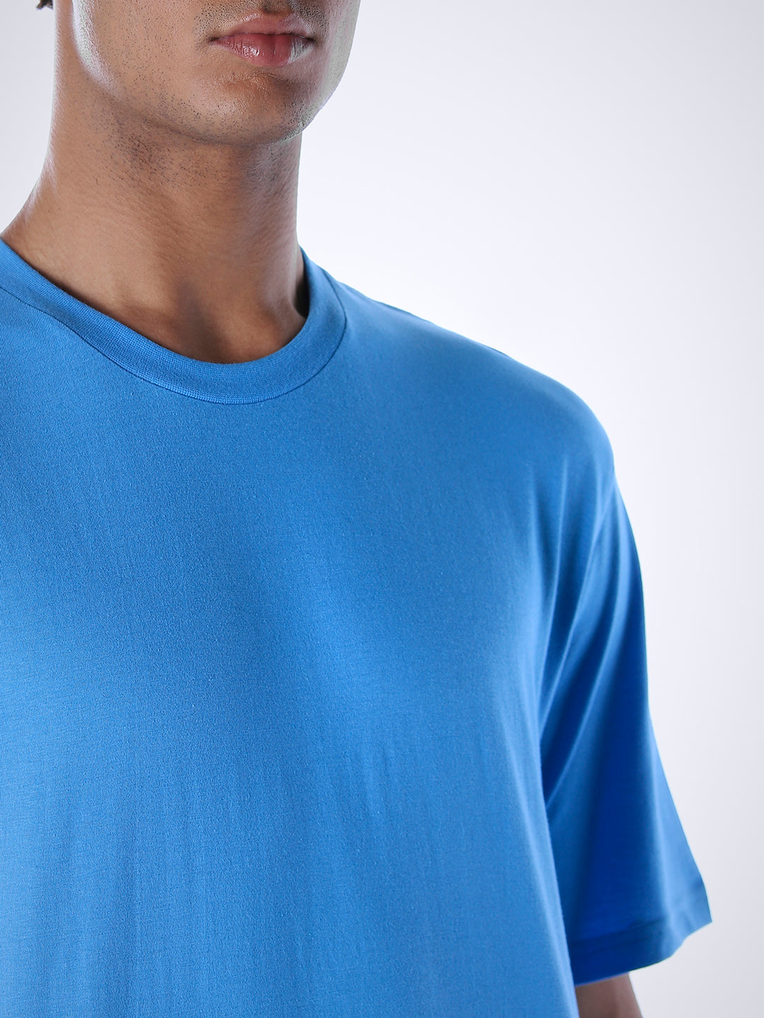 Cotton T-shirt & Pyjamas Set - Blue