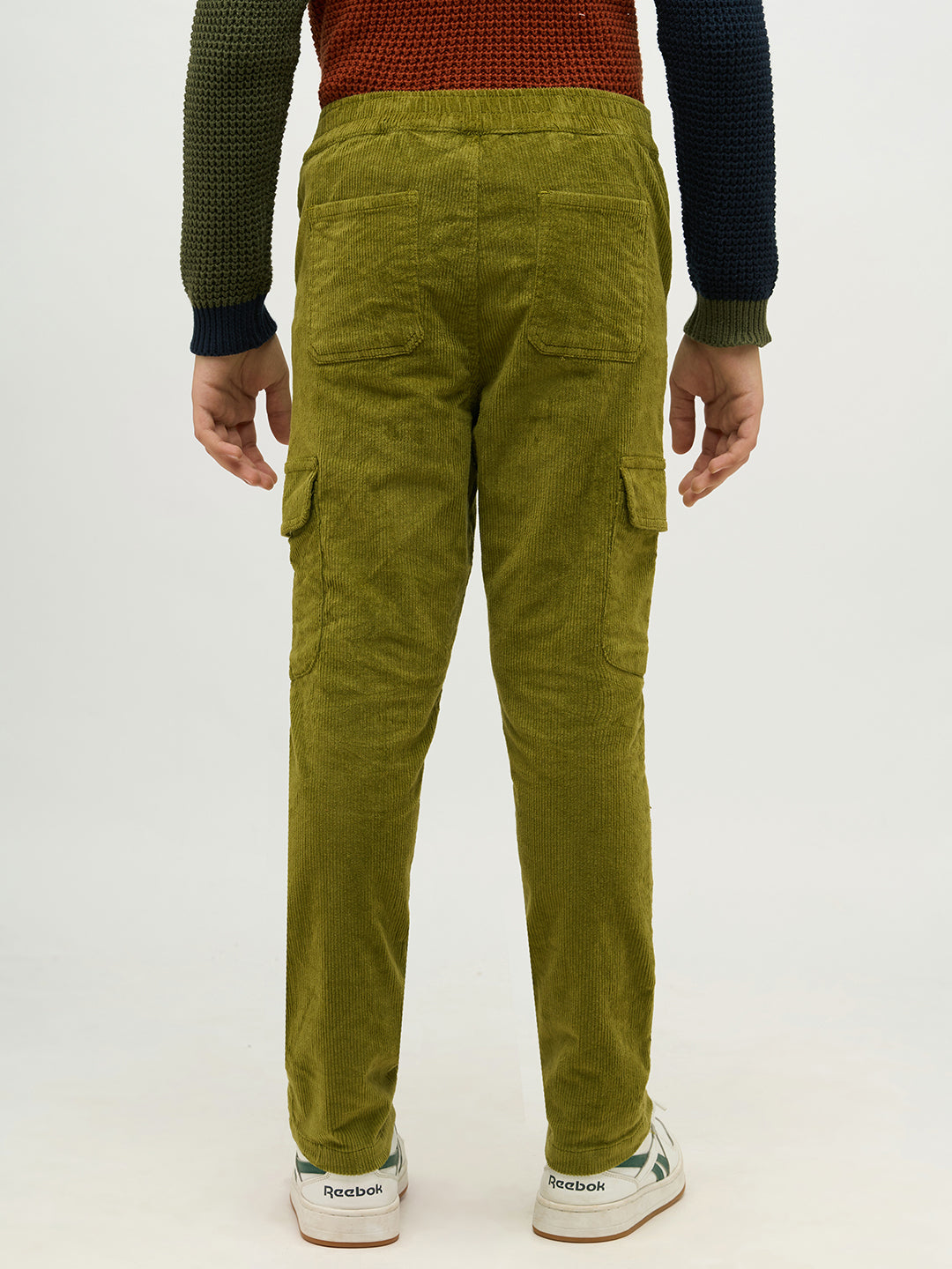 Boys Olive Green Corduroy Pants