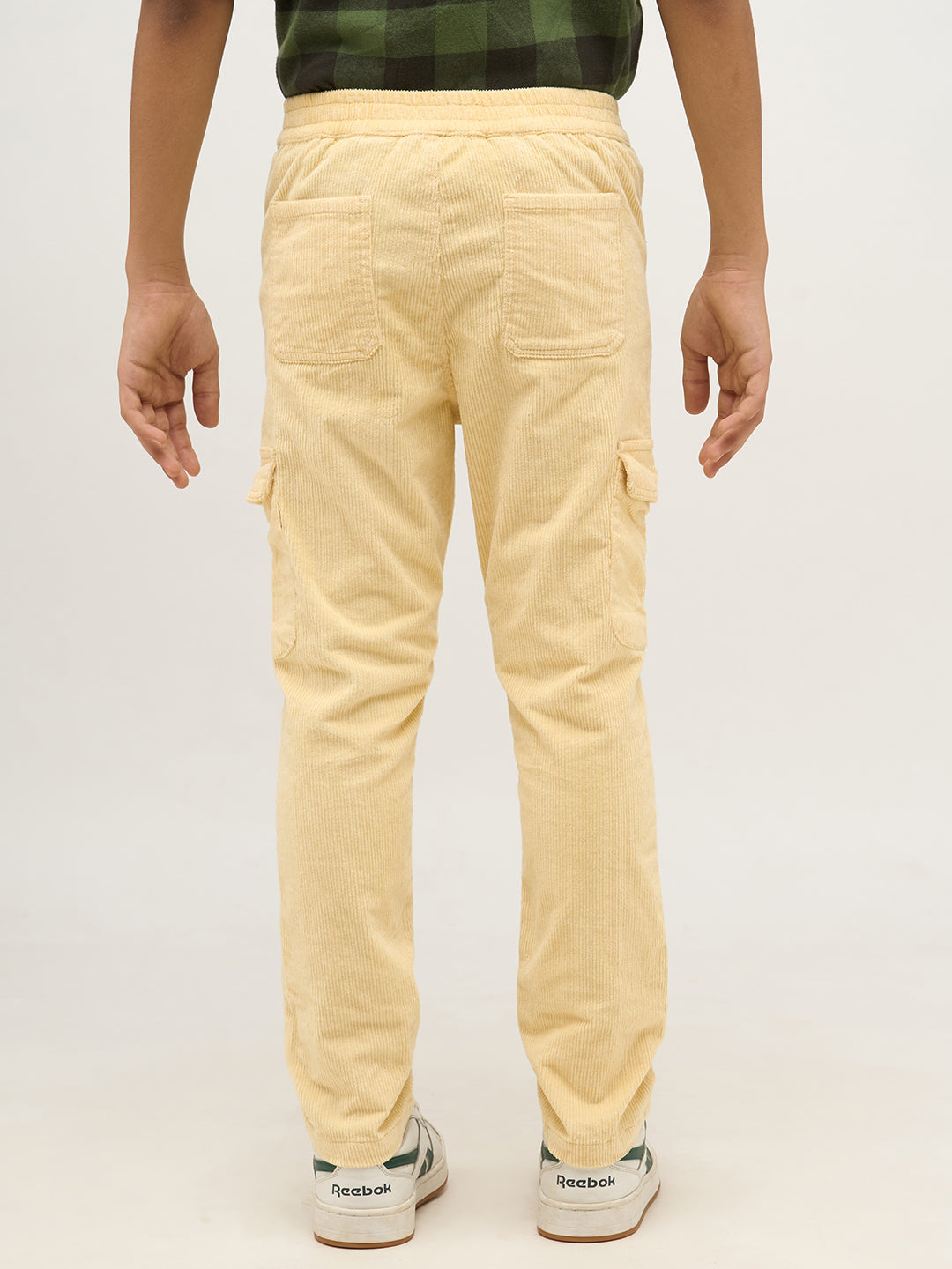 Boys Beige Corduroy Pants