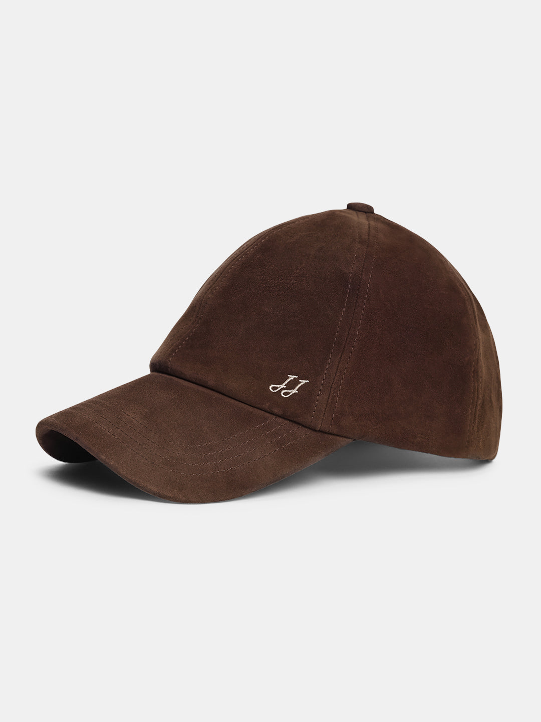 Premium Suede Logo Cap - Brown