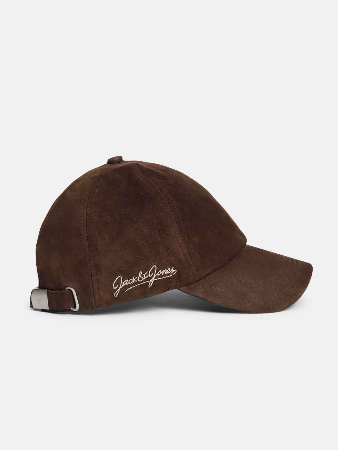 Premium Suede Logo Cap - Brown