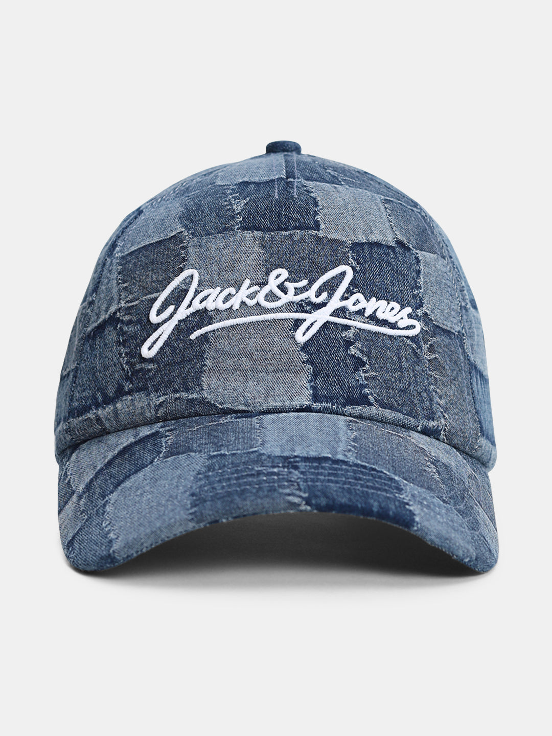 Jacquard Logo Print Denim Cap - Free Size