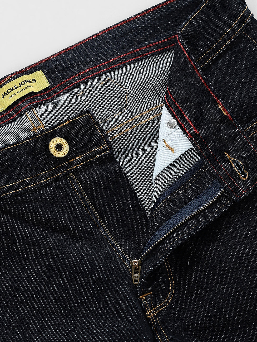 5 Pocket Contrast Stitch Regular Fit Jeans