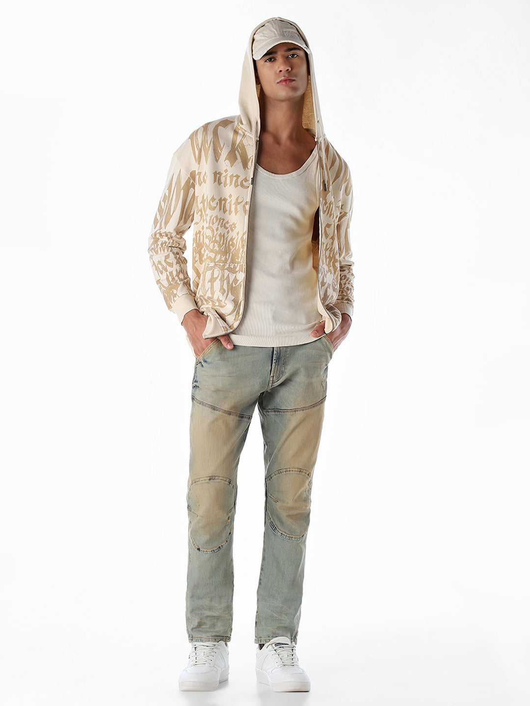 Cut & Sew Lion Anti Fit Jeans