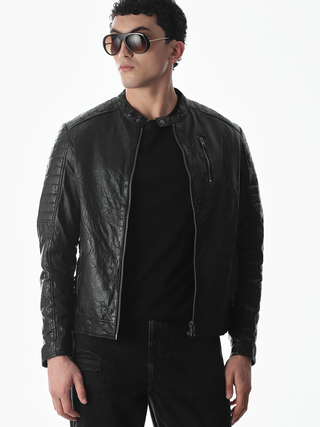 Black Norway Premium Leather Jacket