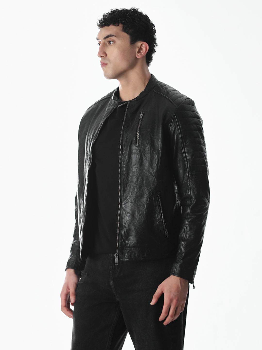 Black Norway Premium Leather Jacket