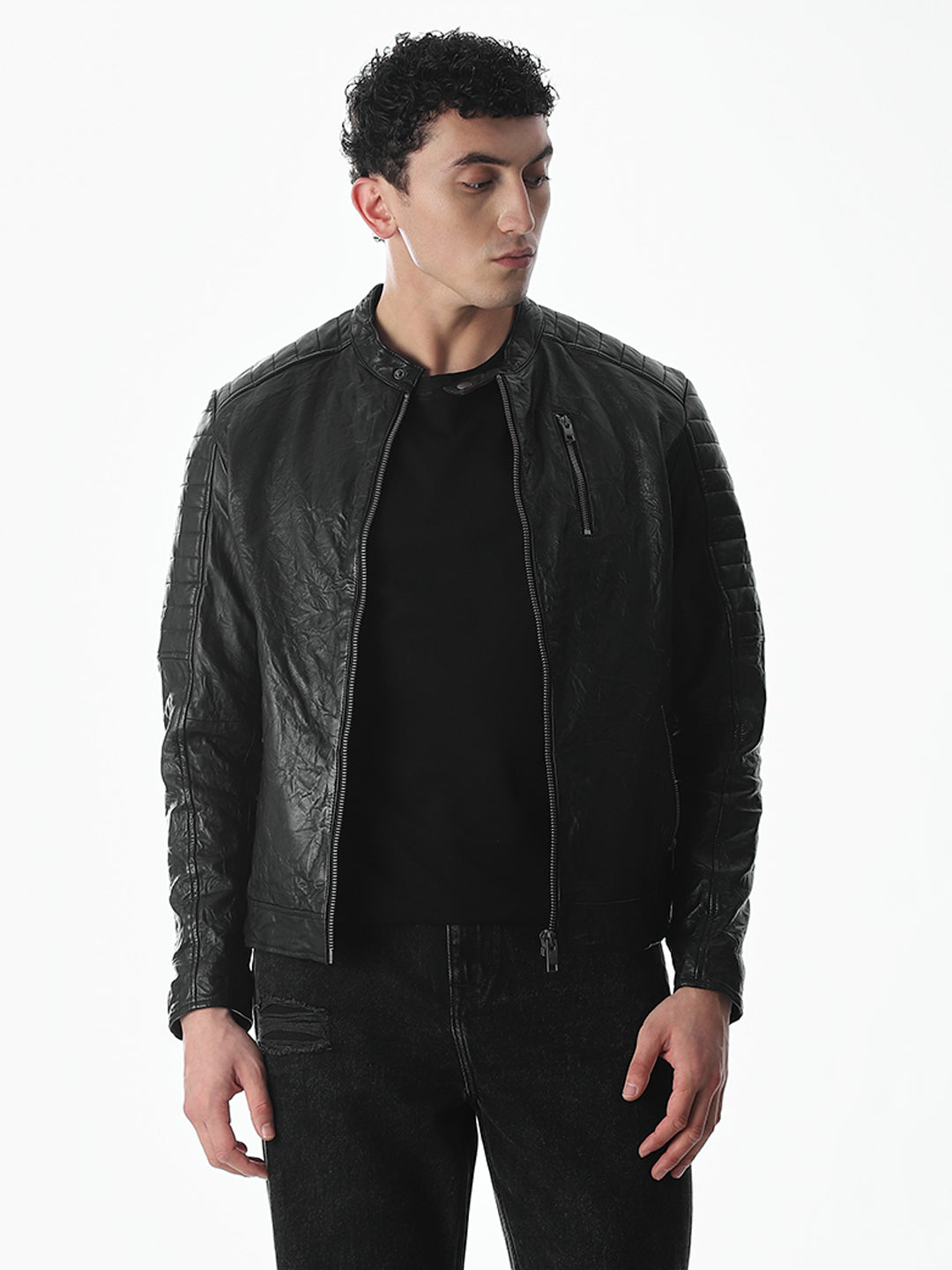 Black Norway Premium Leather Jacket