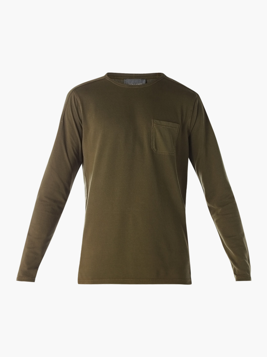 Chest Pocket Full Sleeves T-shirt - Green