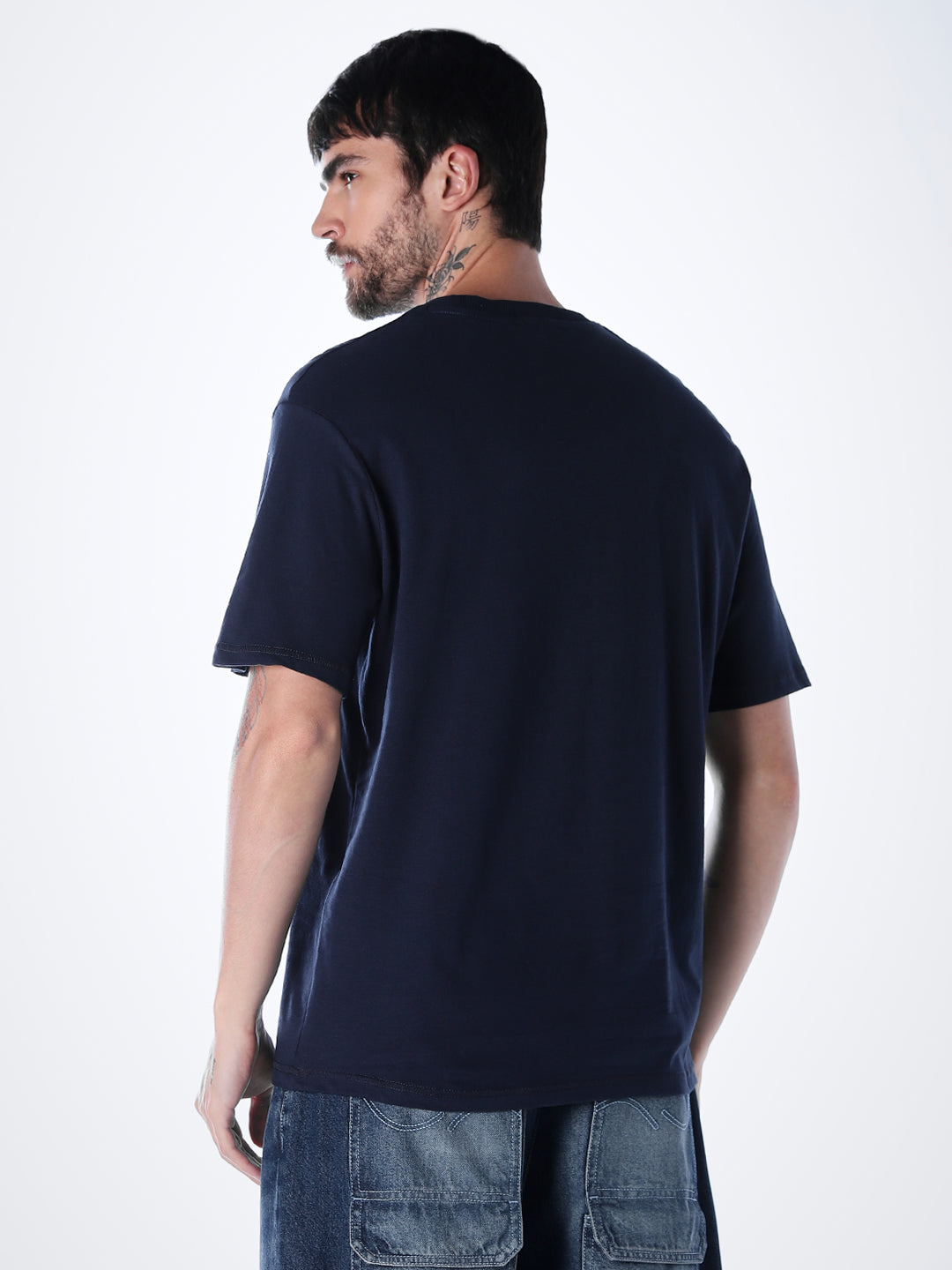 Classic Twill Crew Neck T-shirt - Navy