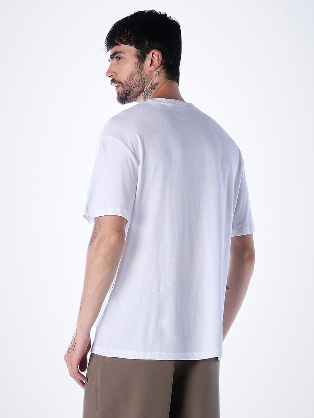 Classic Twill Crew Neck T-shirt - White