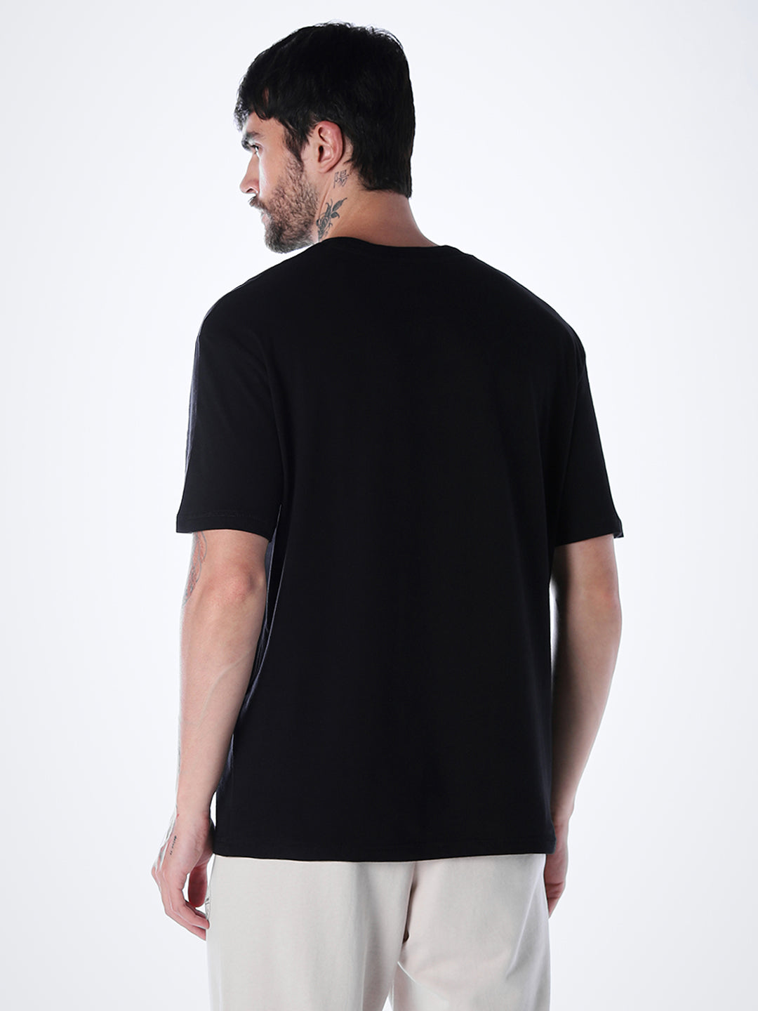 Classic Twill Crew Neck T-shirt - Black