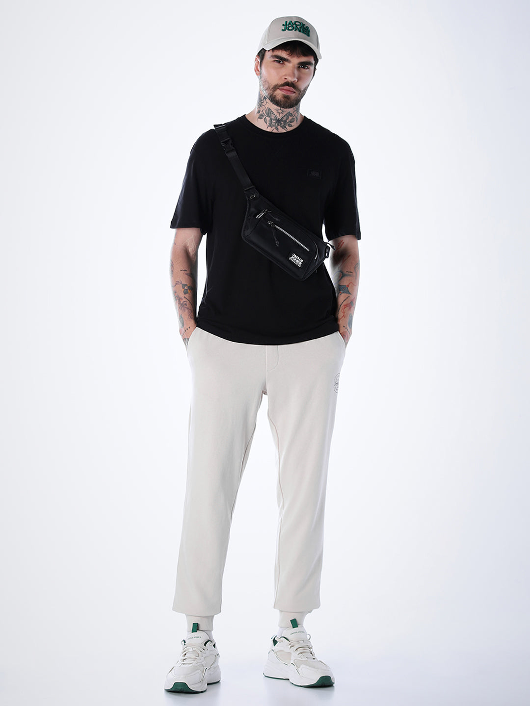Classic Twill Crew Neck T-shirt - Black