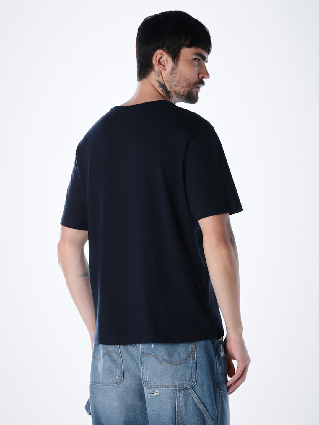 Tropical Logo Print T-shirt - Blue