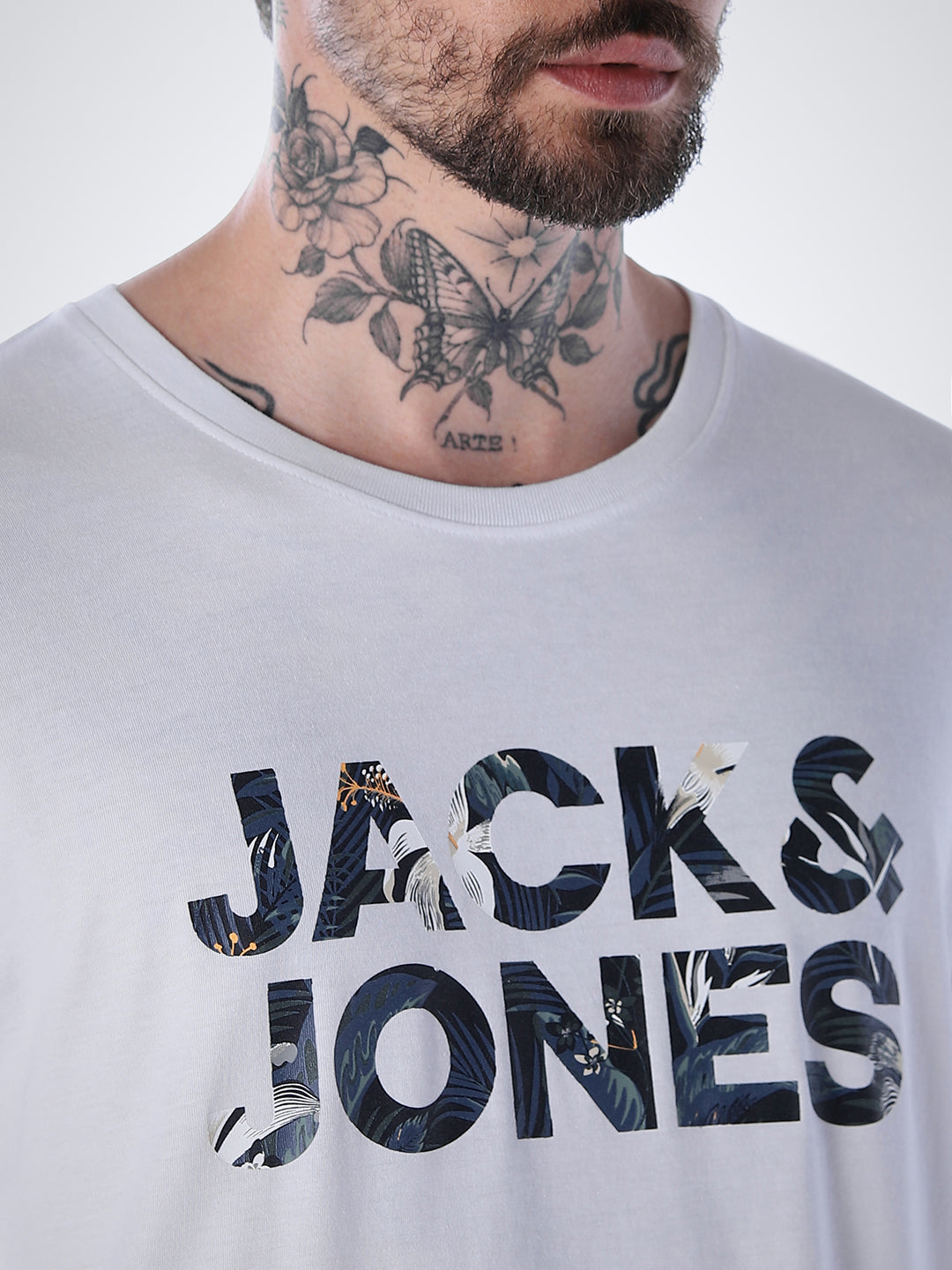 Tropical Logo Print T-shirt - White