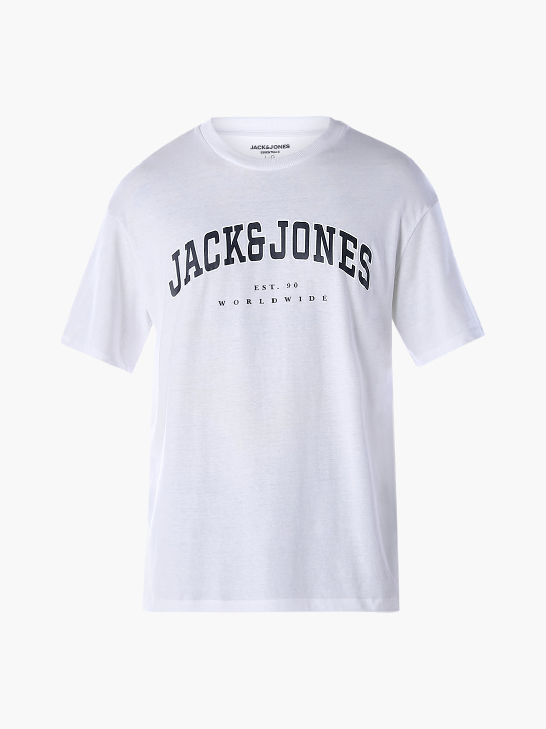 Varsity O-Neck T-shirt - White