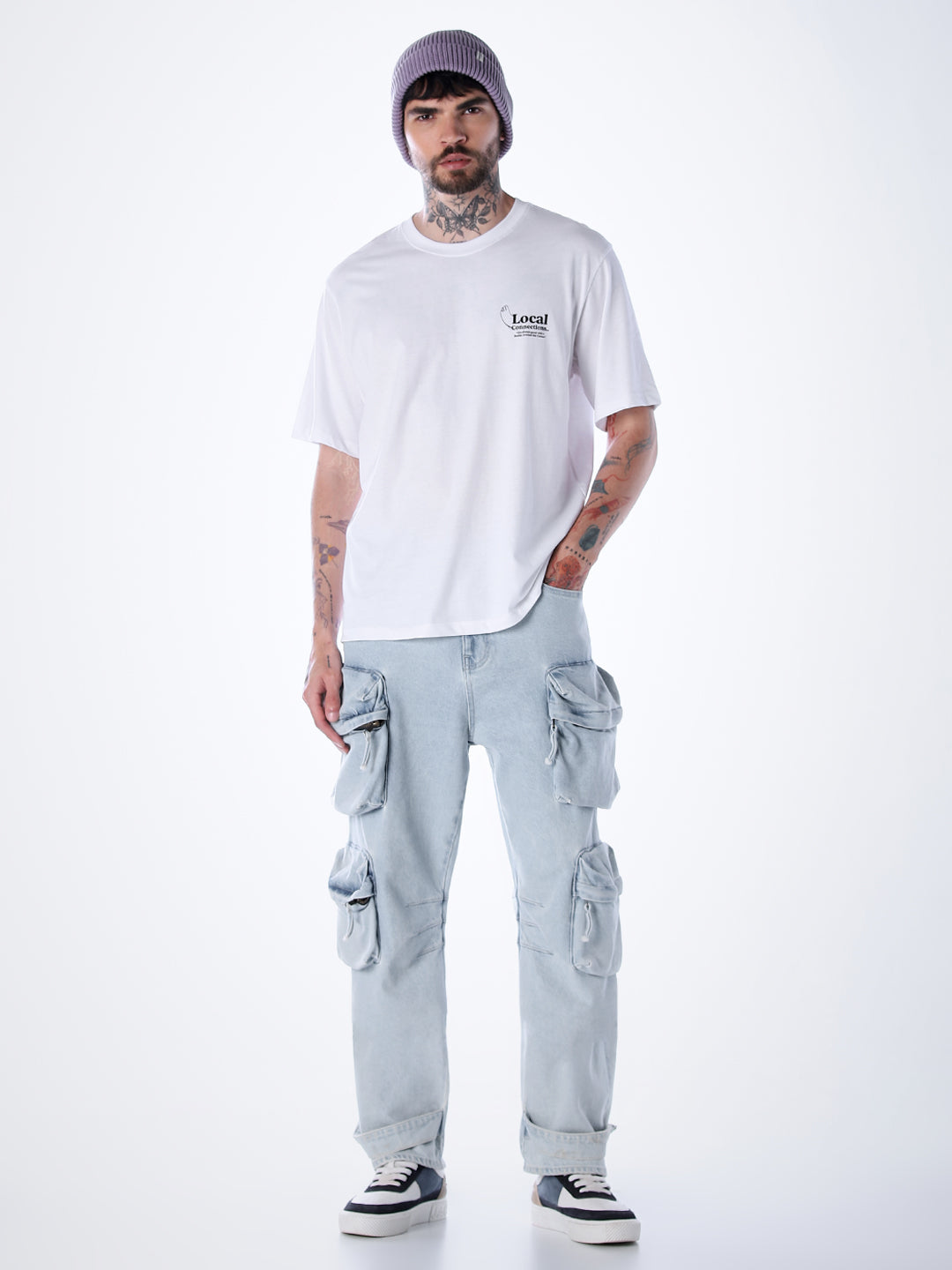 Printed Cotton T-shirt - White