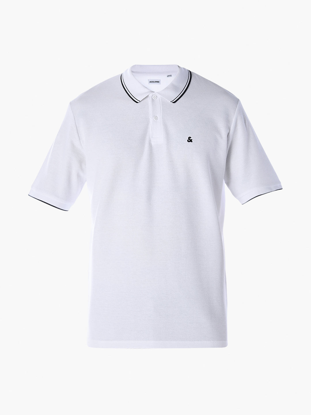 Contrast Tipping Polo - White