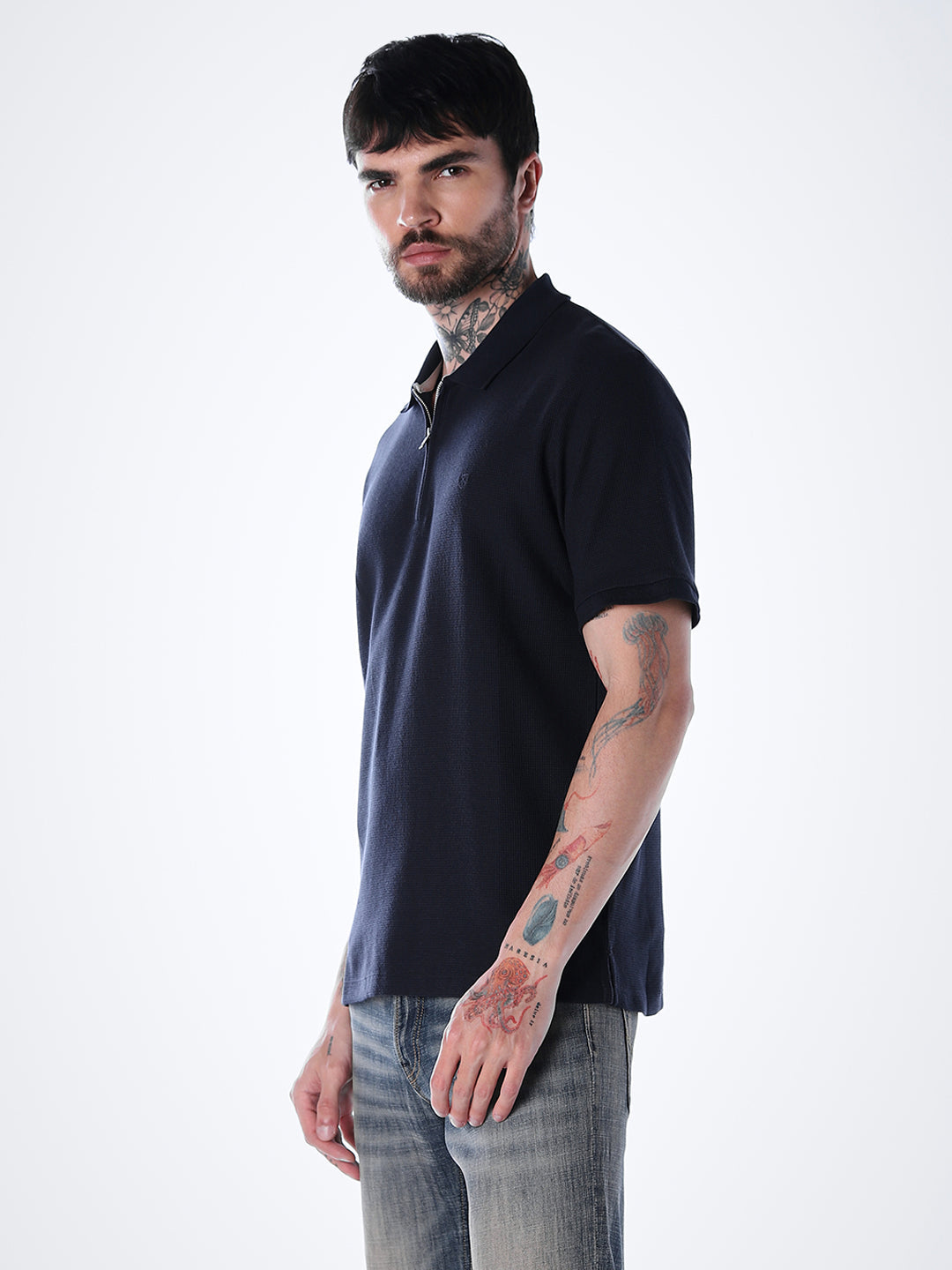 Half Zip Regular Fit Polo