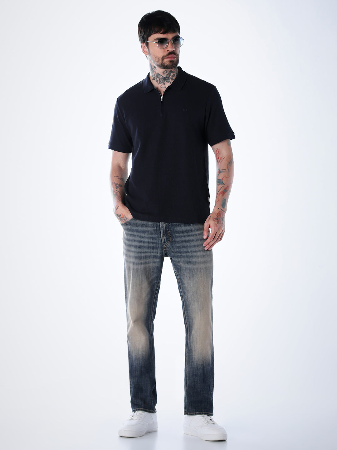 Half Zip Regular Fit Polo