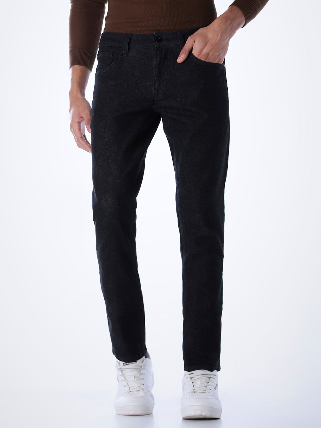 5 Pocket Glenn Slim Fit Jeans - Black - 28/30