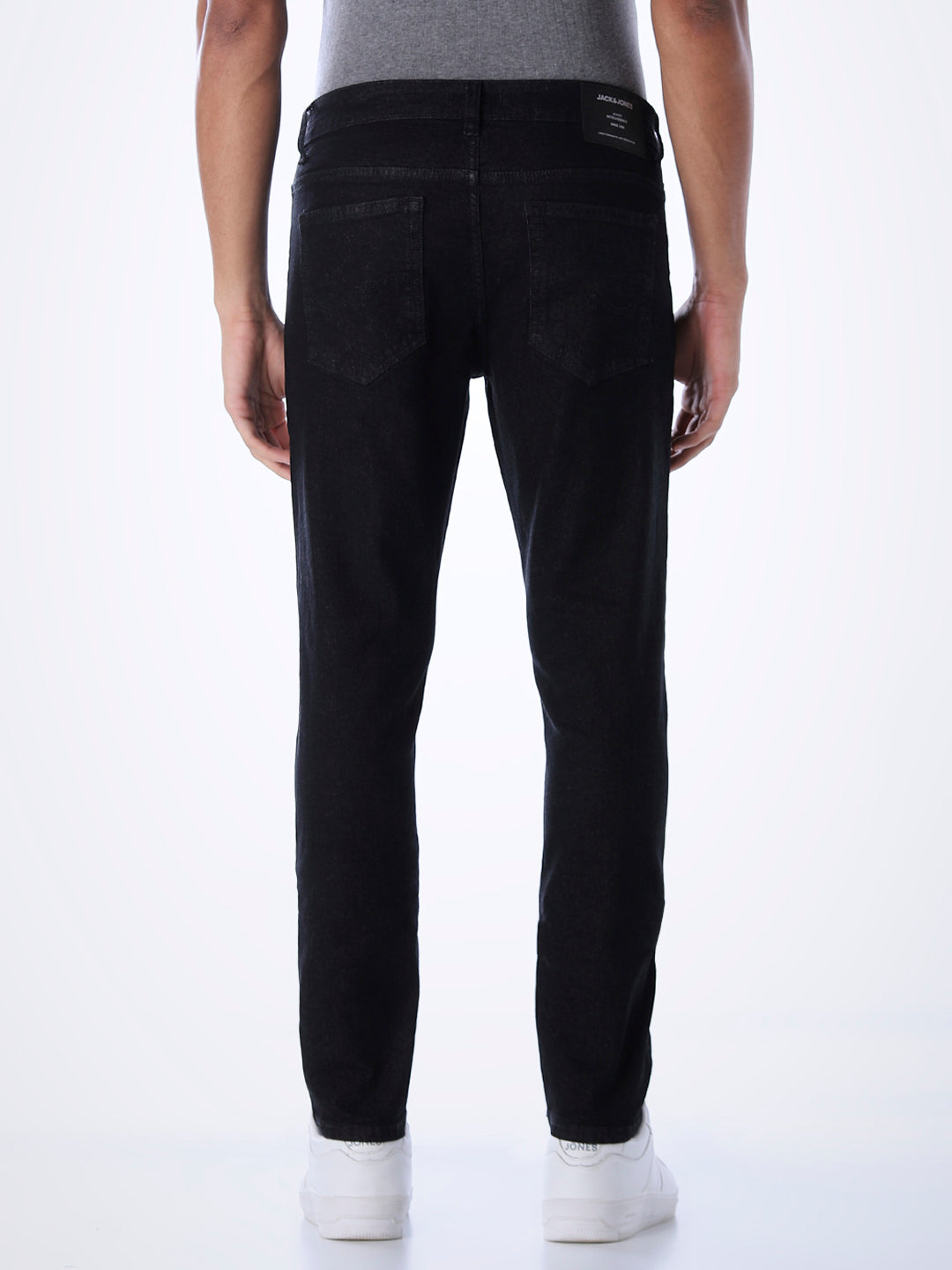 5 Pocket Distressed Glenn Slim Fit Jeans - Black