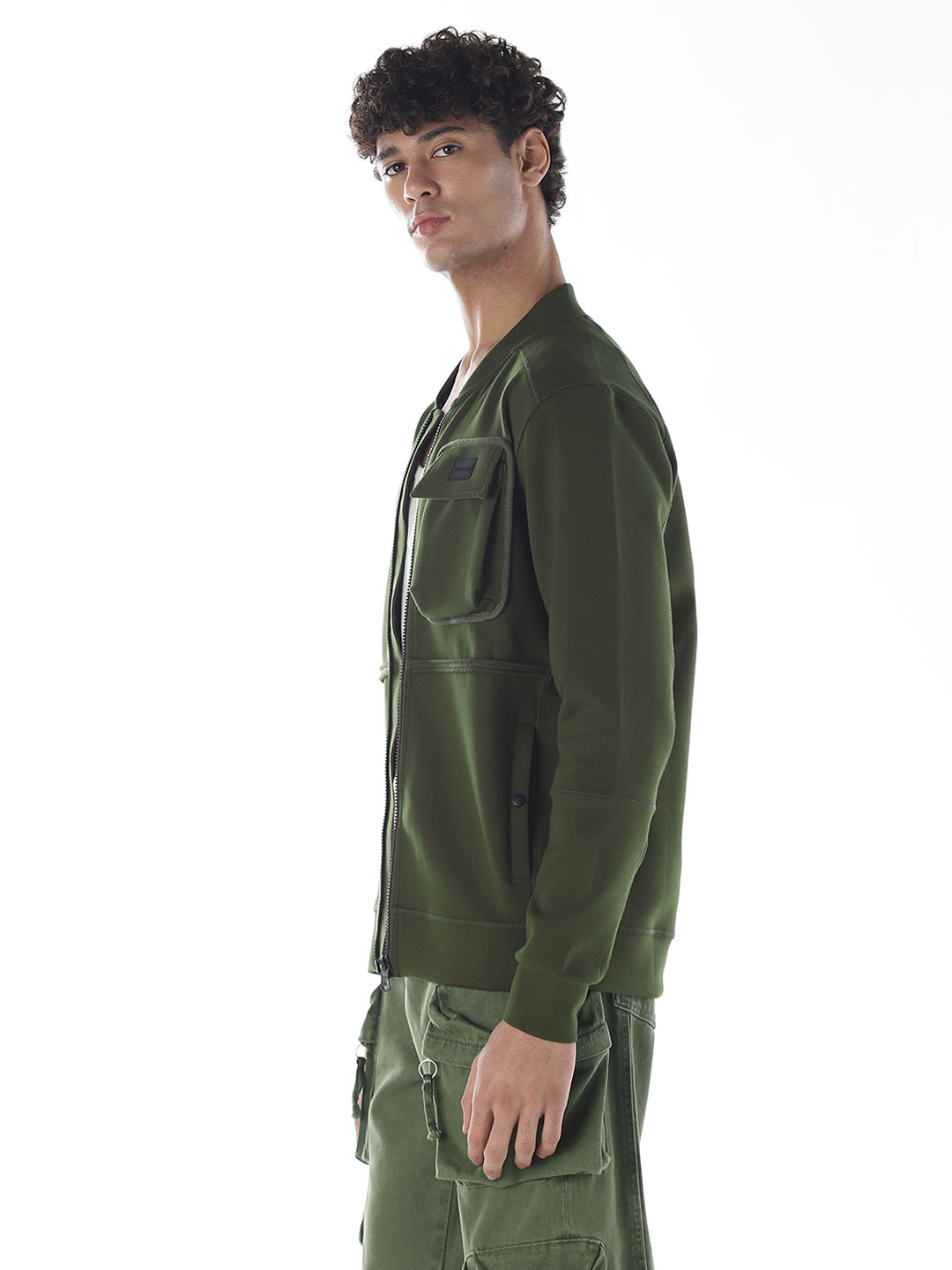 Oversized Front Open Sweatshirt