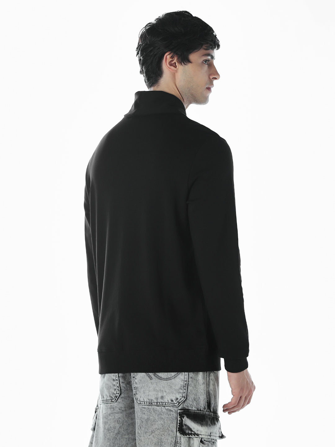 Quarter-Zip Oversized Sweatshirt