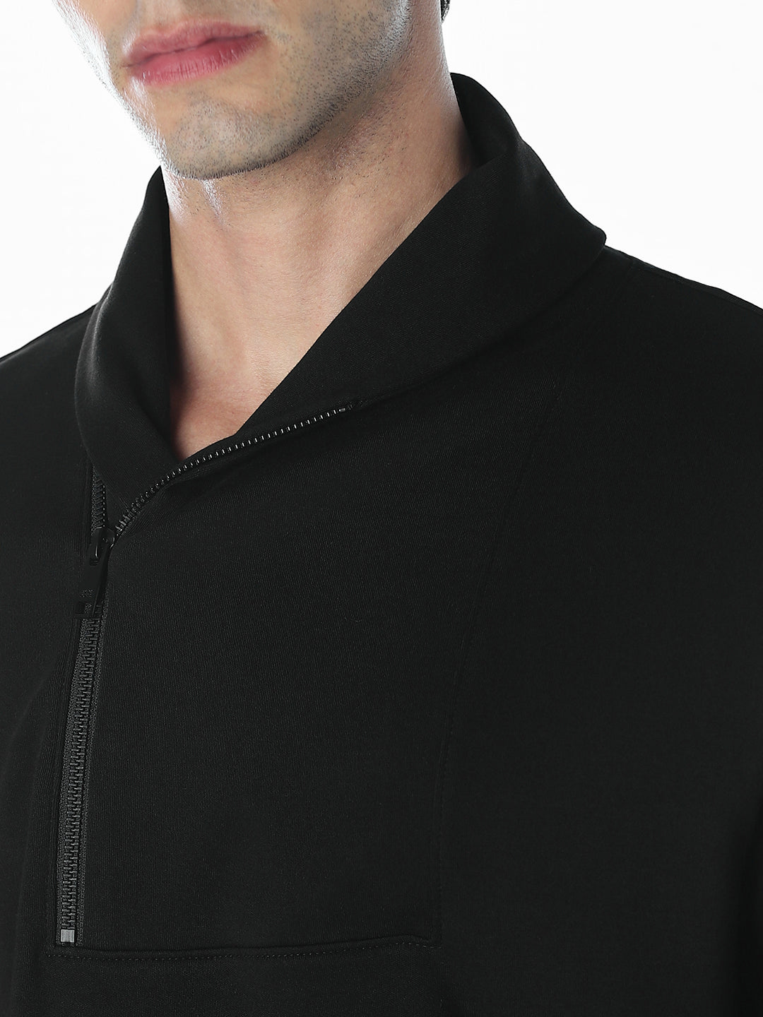 Quarter-Zip Oversized Sweatshirt