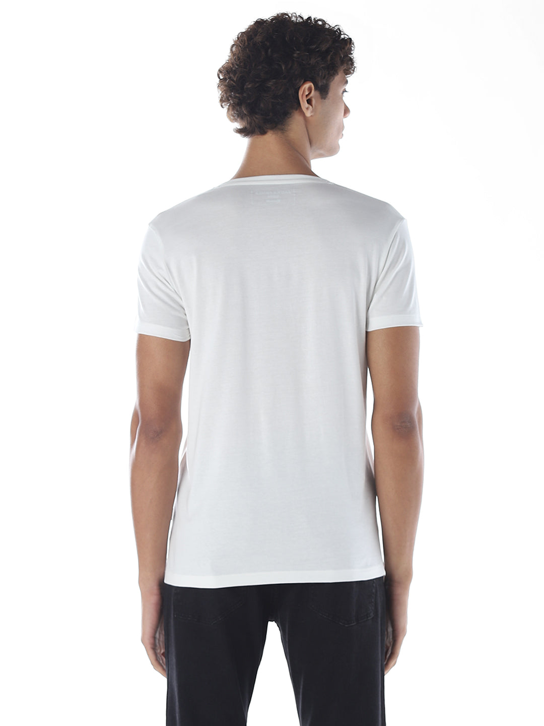 Cotton V-Neck T-shirt - White
