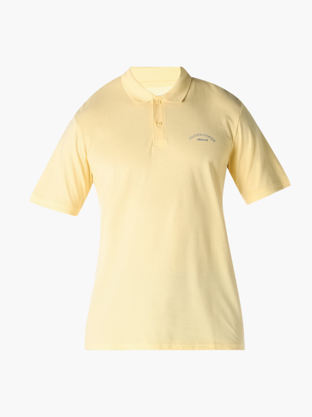 Yellow Logo Print  Organic Cotton Polo