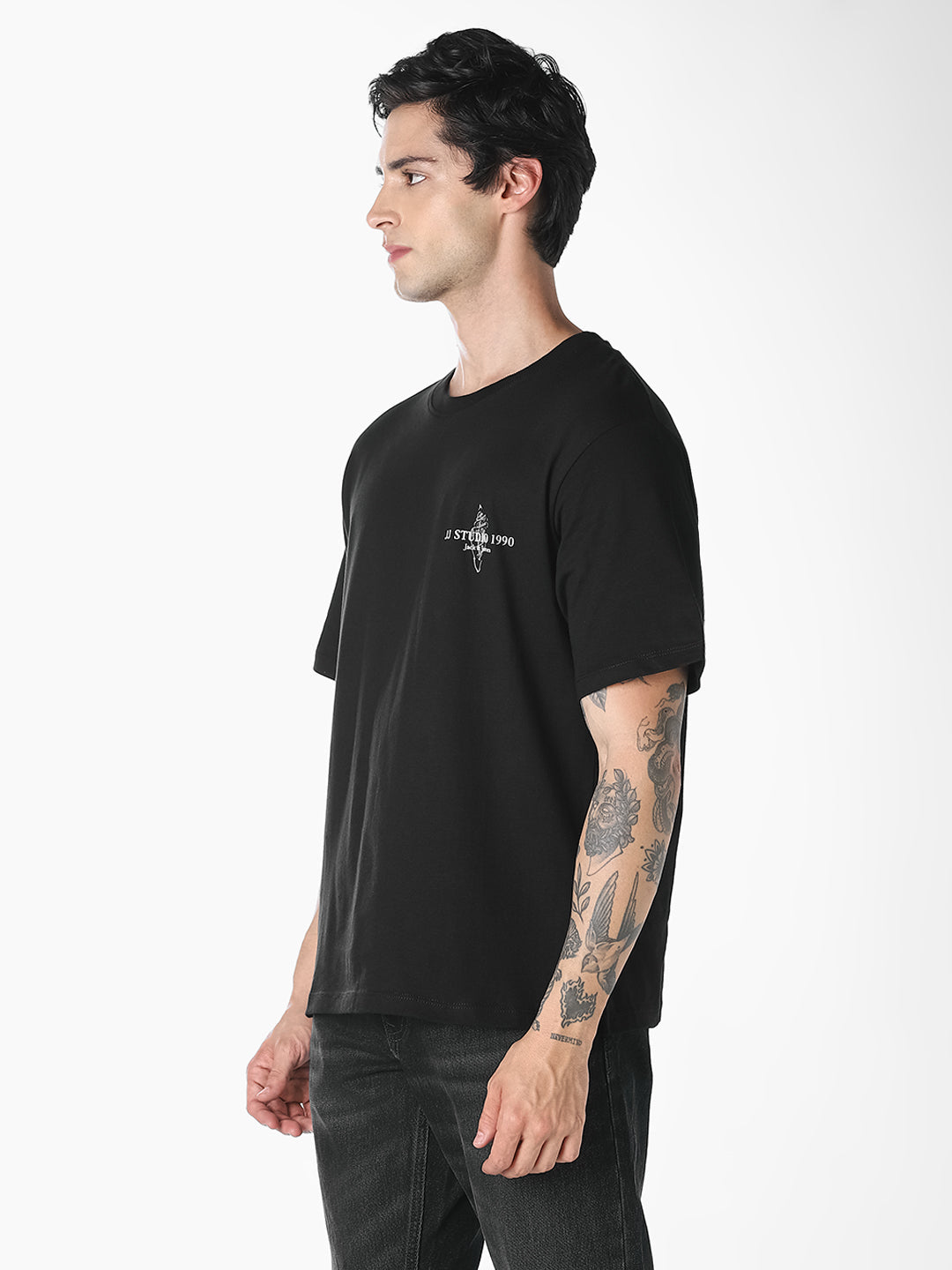 Black Crew Neck T-shirt