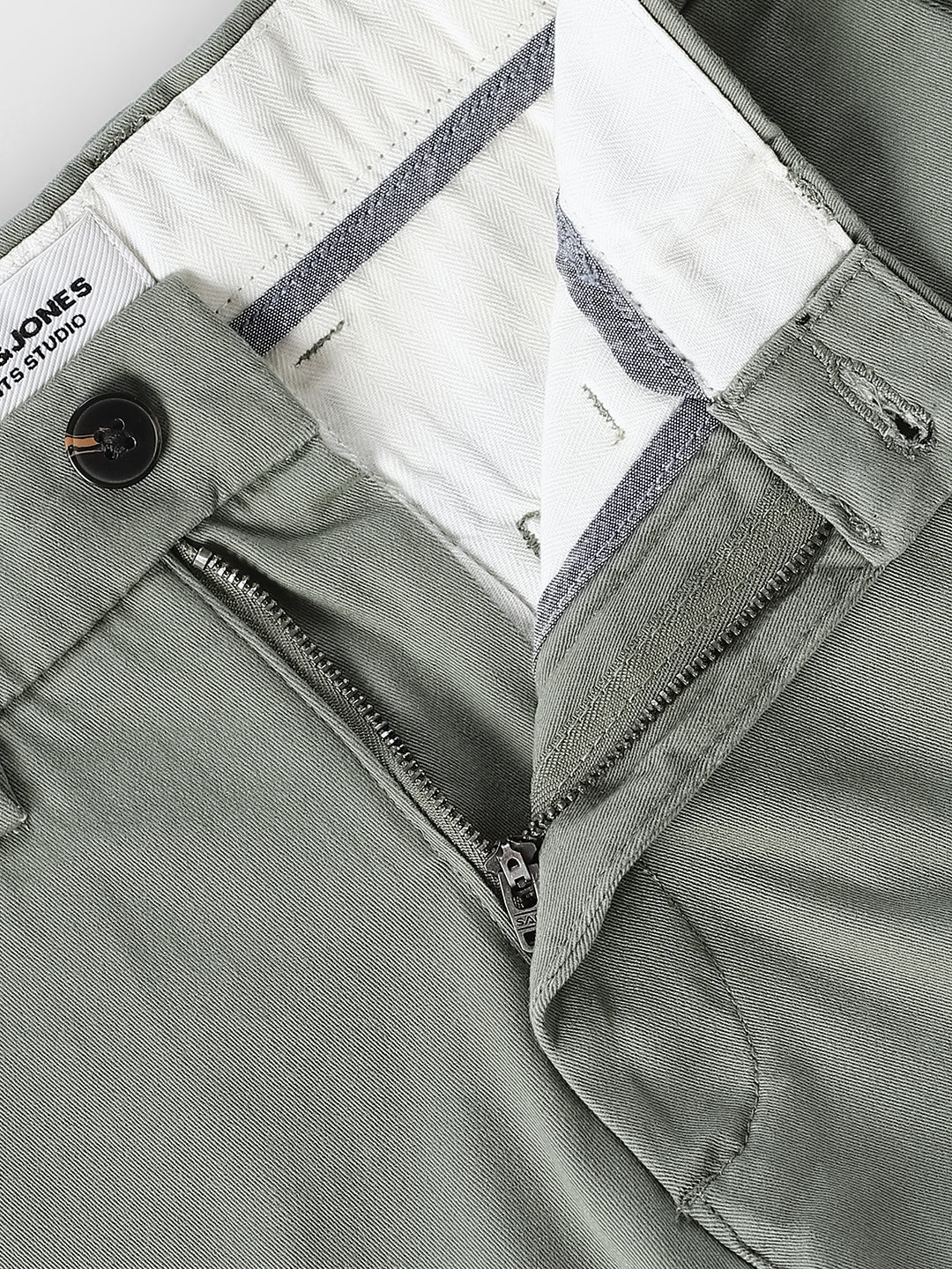Green Belted Chino Shorts