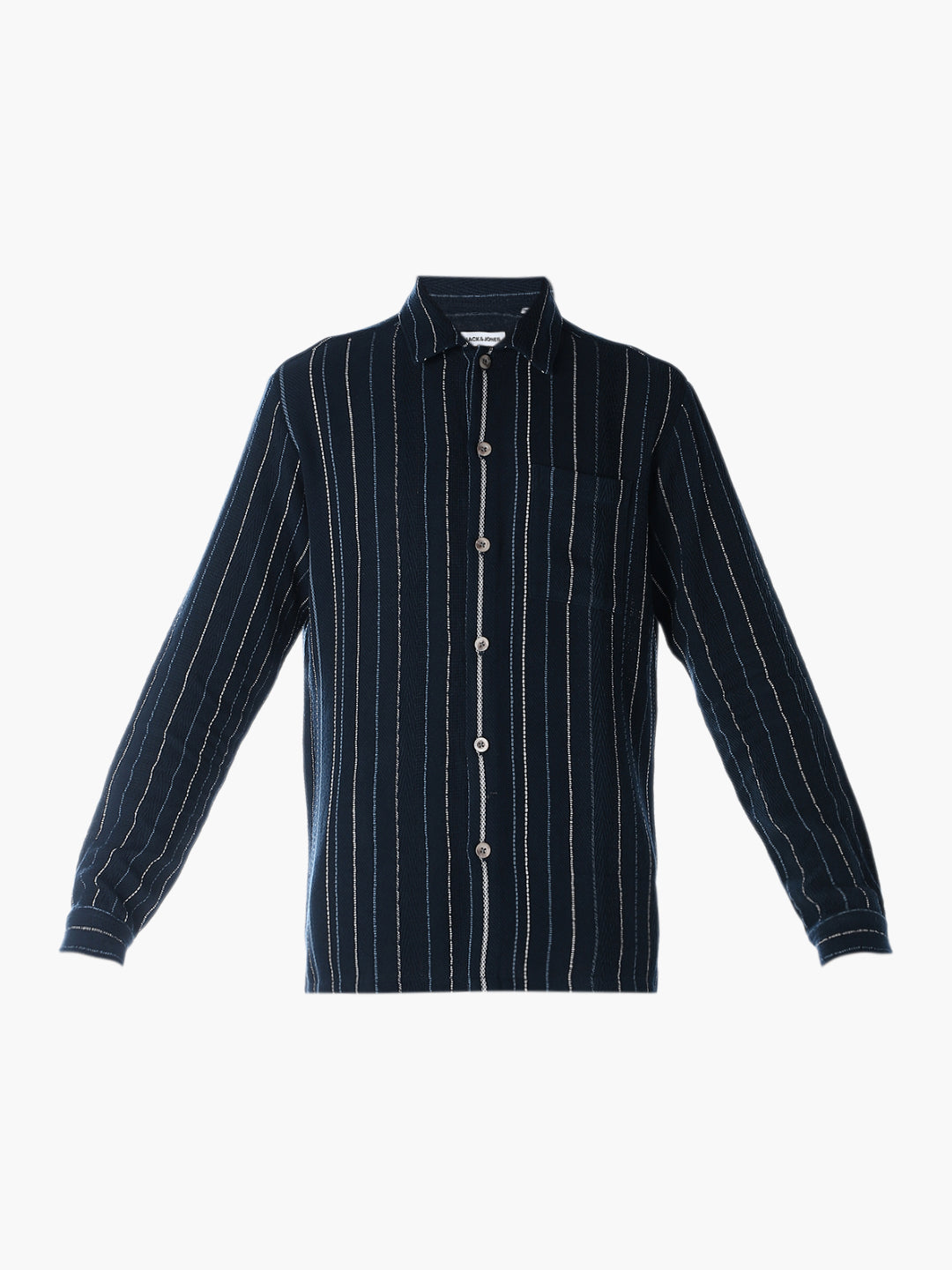 Striped Comfort Fit Shirt - Dark Blue