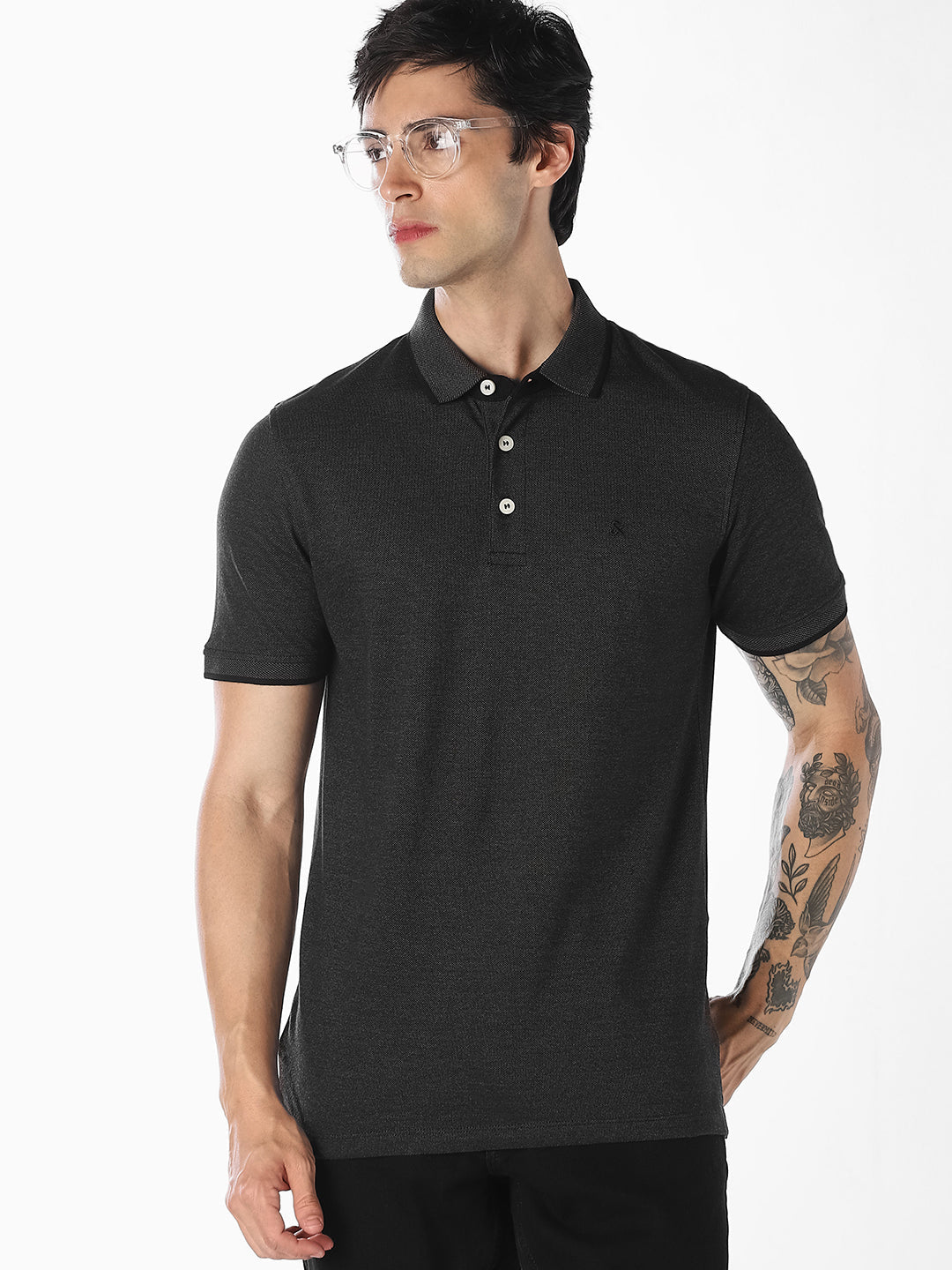 Organic Cotton Knitted Polo - S