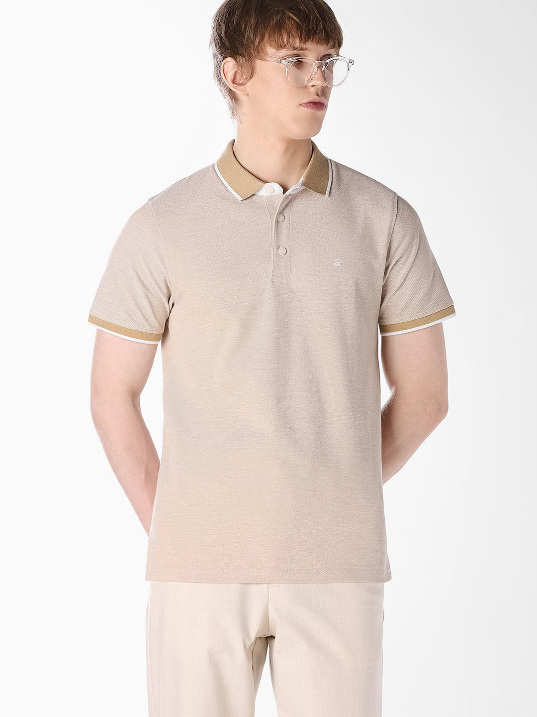 Organic Cotton Knitted Polo - S