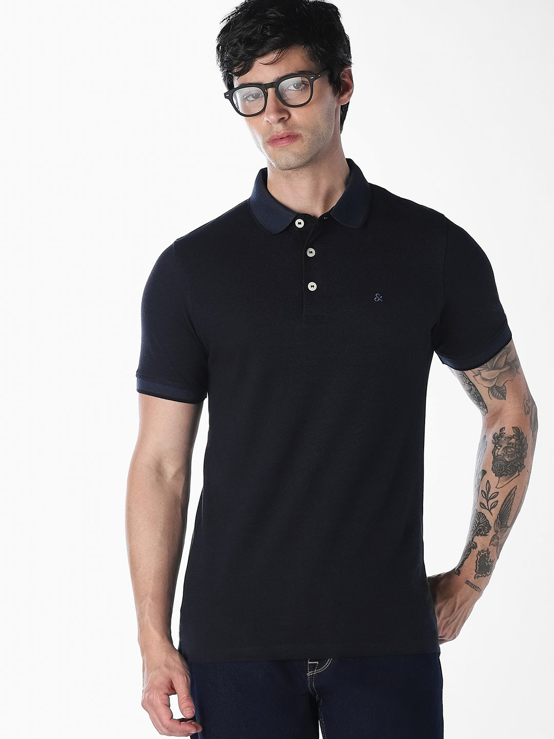 Contrast Tipping Organic Cotton Polo - S