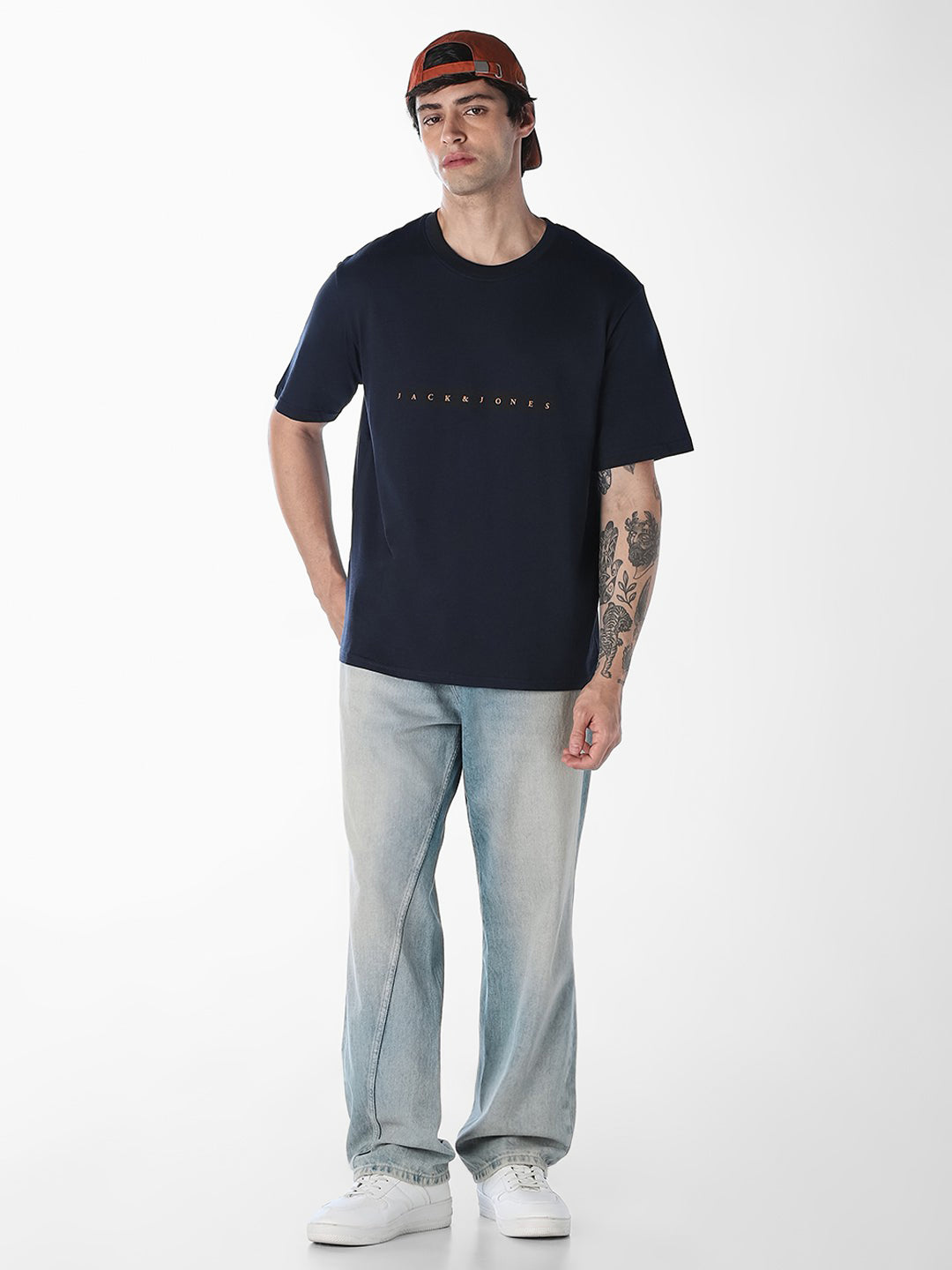 Dark Navy Boxy Fit T-shirt