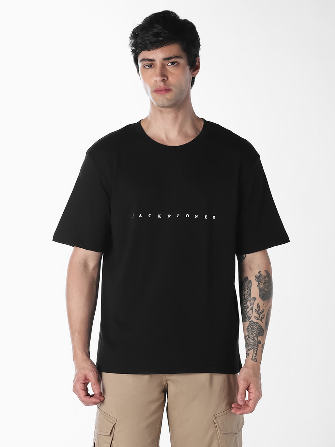 Black Boxy Fit T-shirt