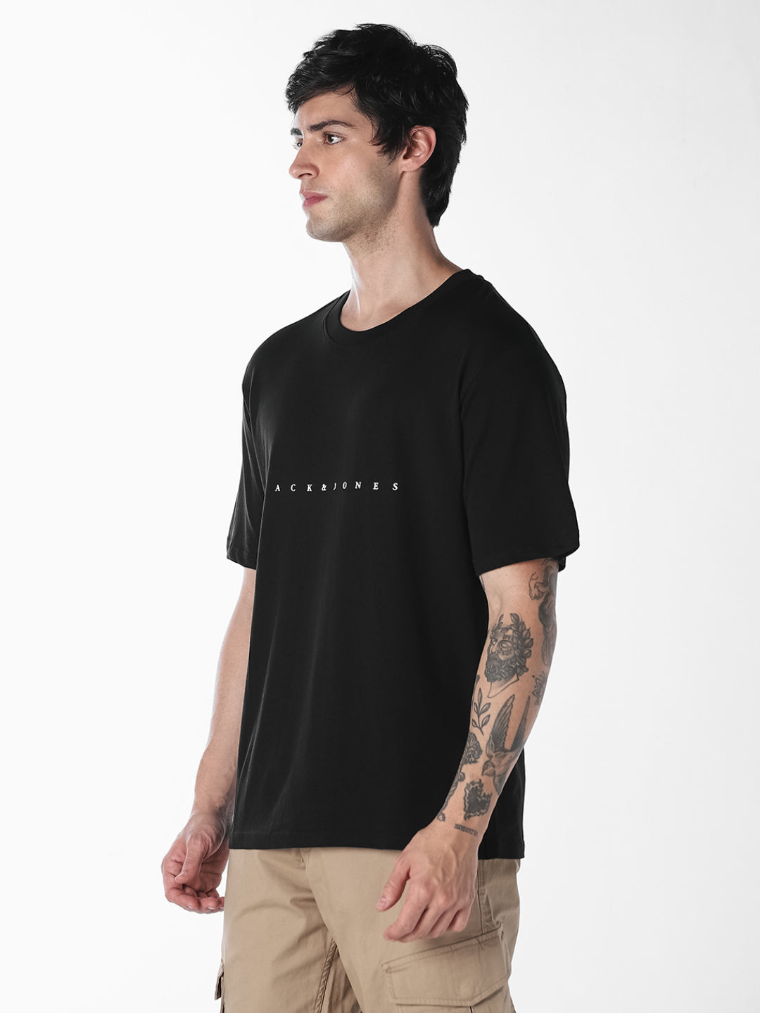 Black Boxy Fit T-shirt