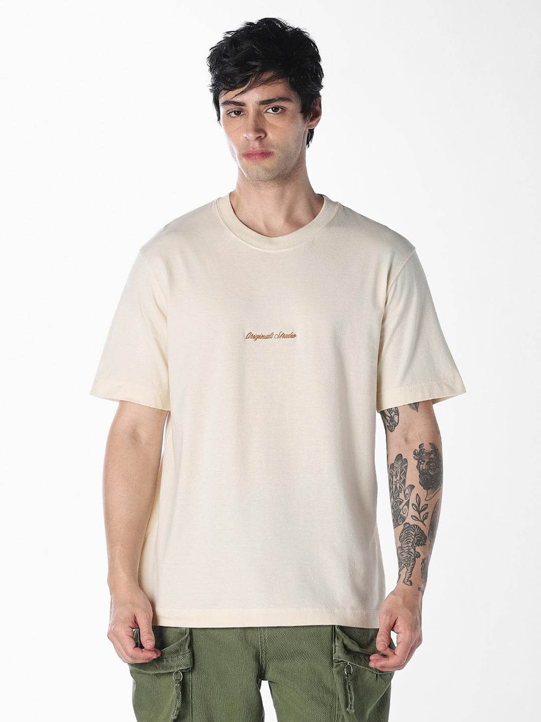 Relaxed Fit Embroidered Logo T-shirt