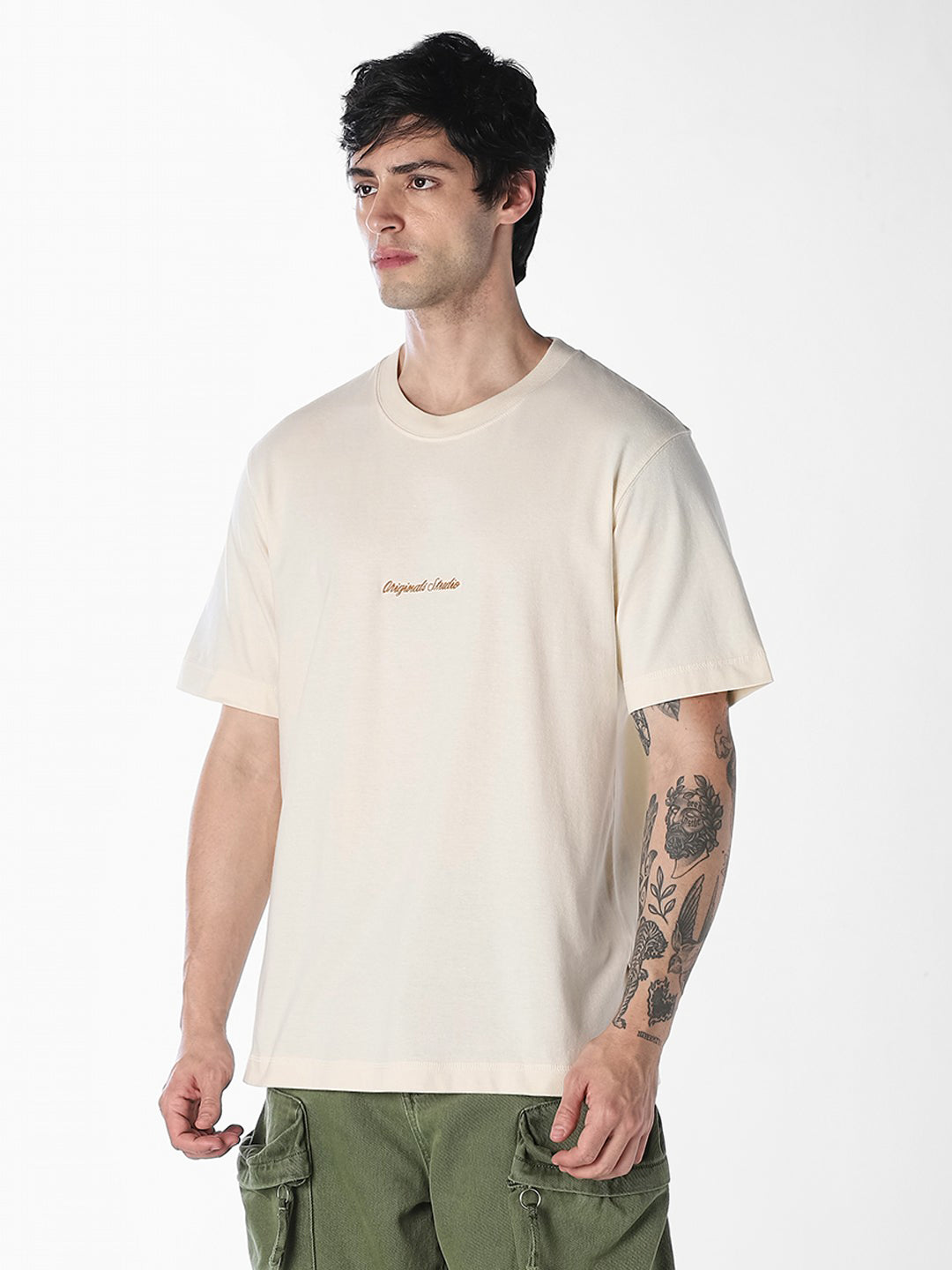 Relaxed Fit Embroidered Logo T-shirt