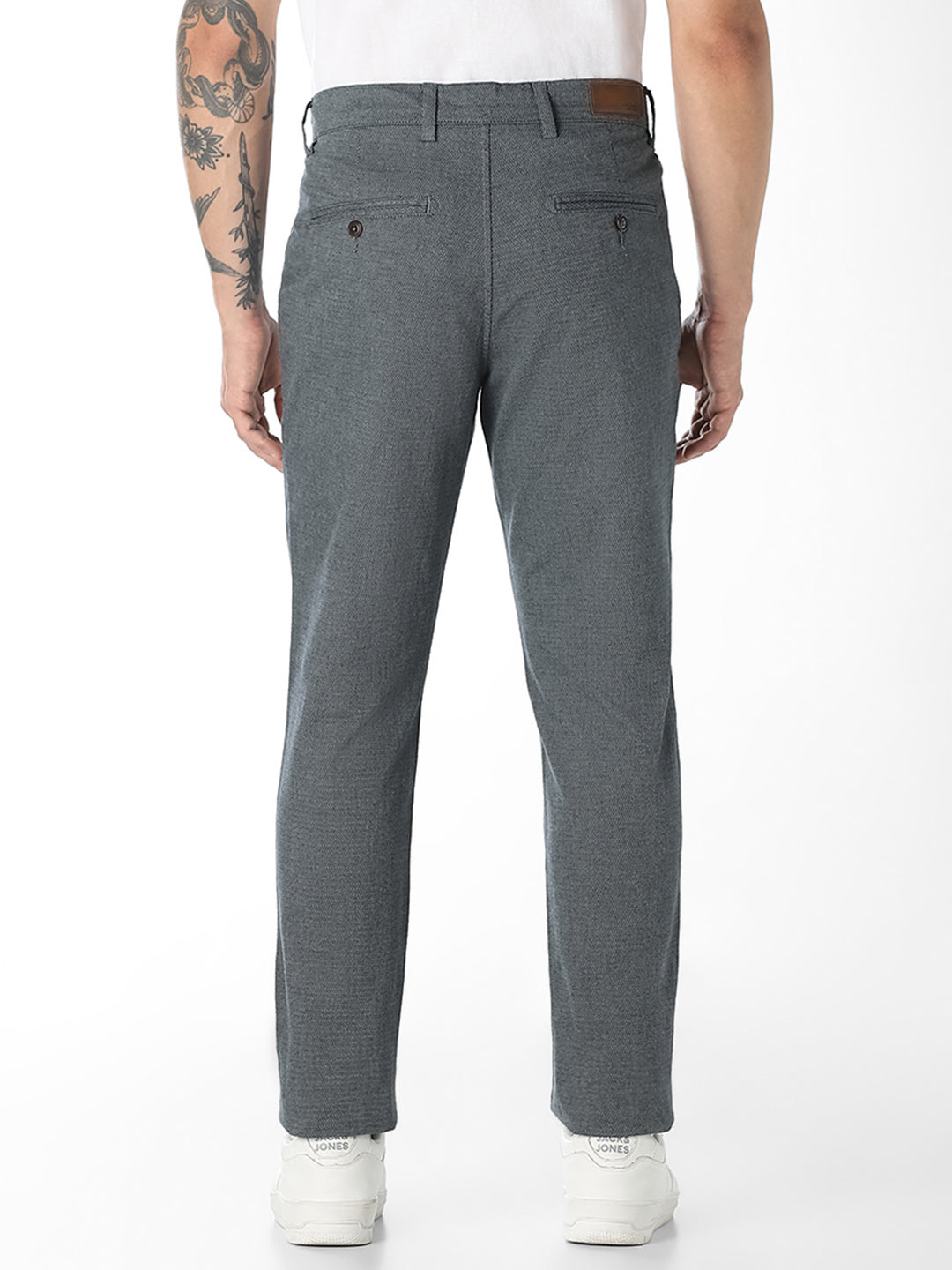 Faded Denim Slim Fit Chinos