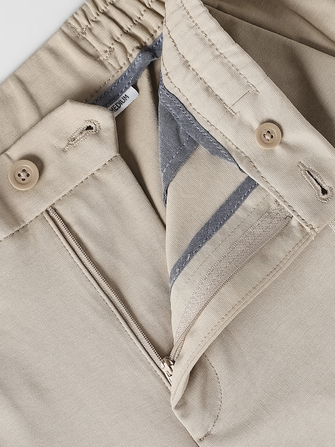 Beige Regular Fit Jogger Pants