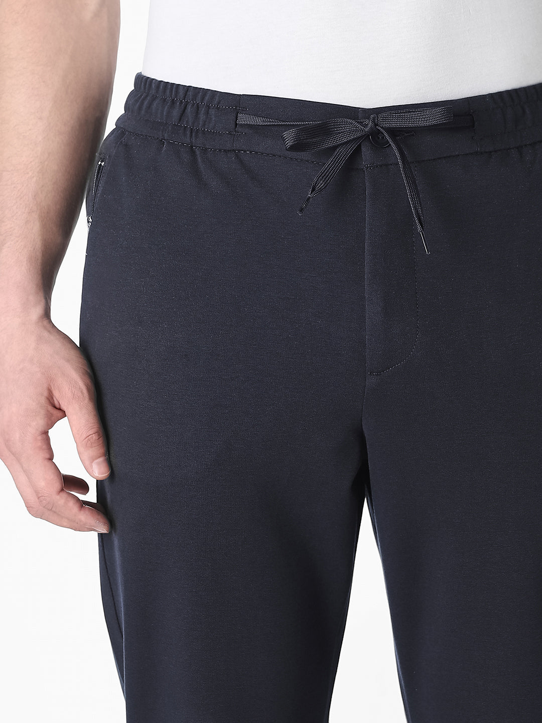 Navy Blue Regular Fit Jogger Pants